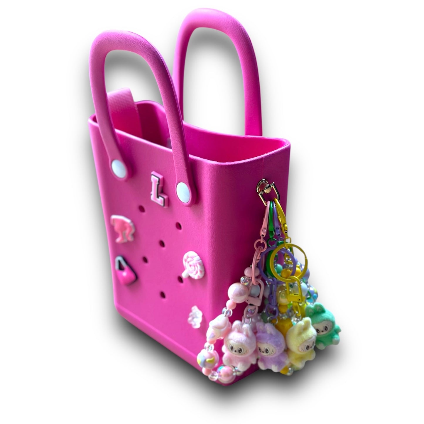 Mini Bubu Beaded Bag Charm