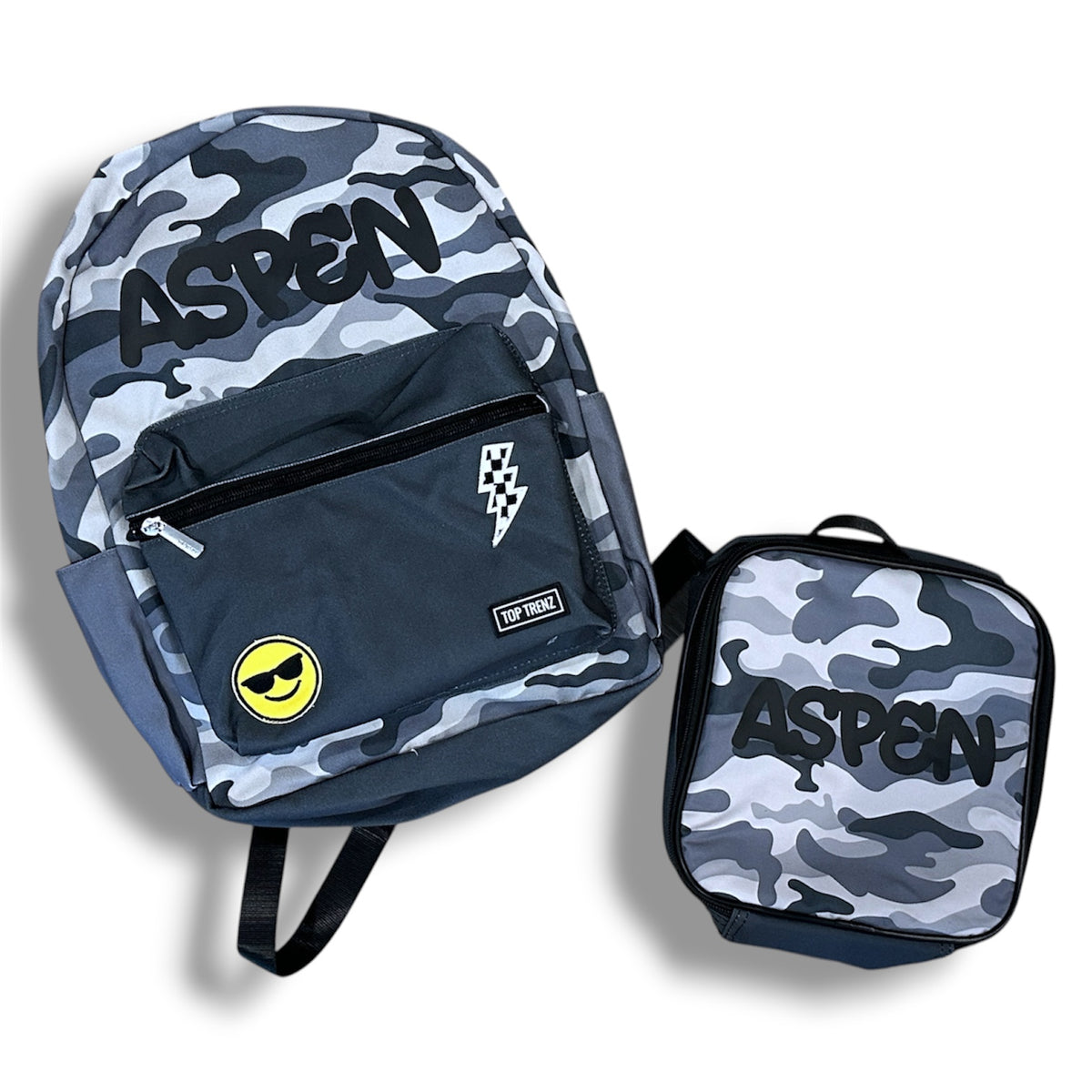 Grey Camo Insulated Lunch Box