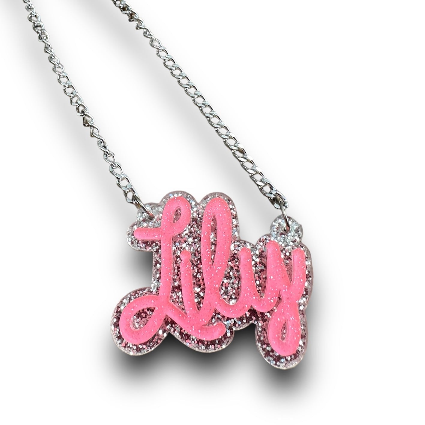 Acrylic Nameplate Necklace