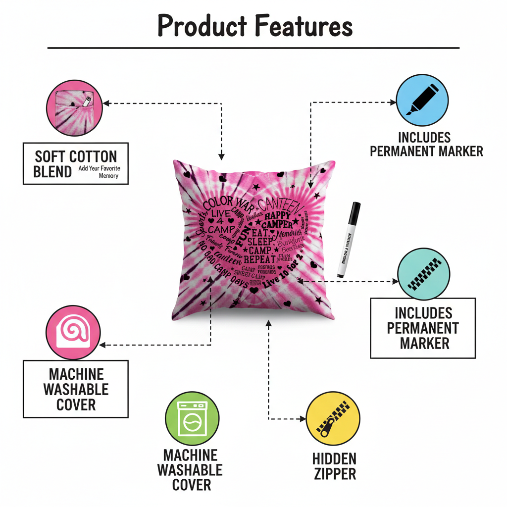 Autograph Pillows for Girls – Camp & School Keepsake 2026