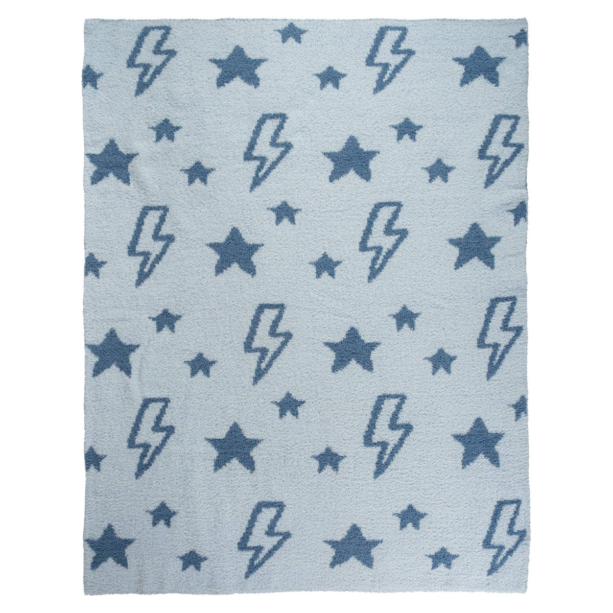 Blue Bolt Chenille Blanket