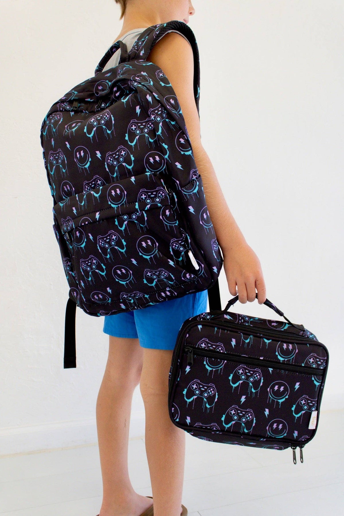 Graffiti Gamer Personalized Backpack, view 2