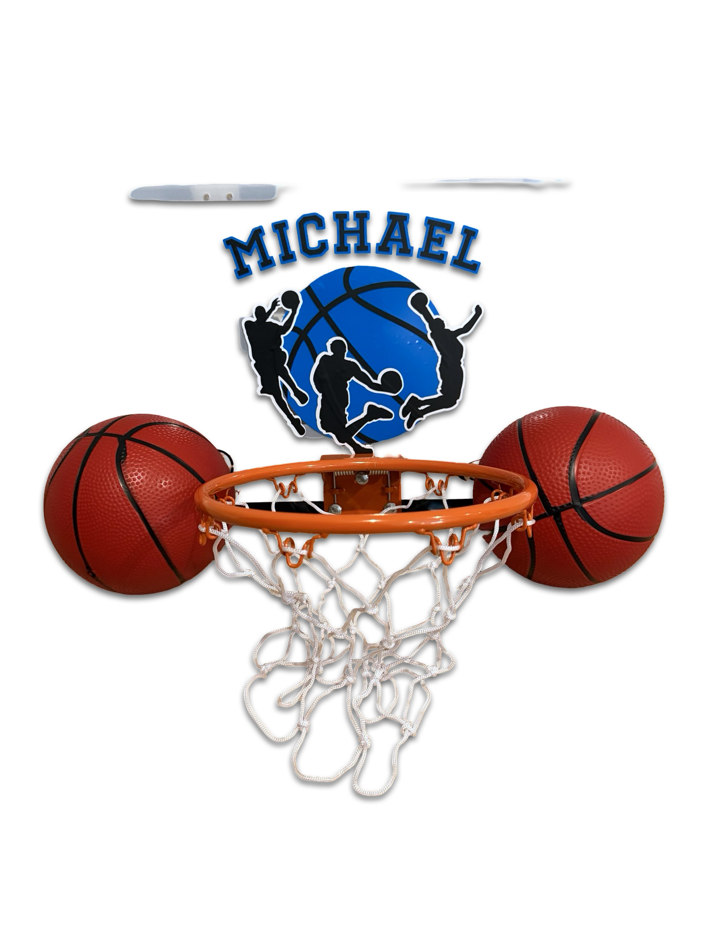 Personalized Over the Door Basketball Hoop