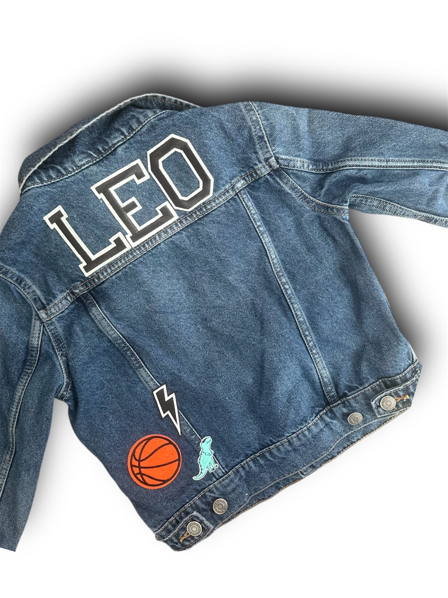 Patched Denim Jacket