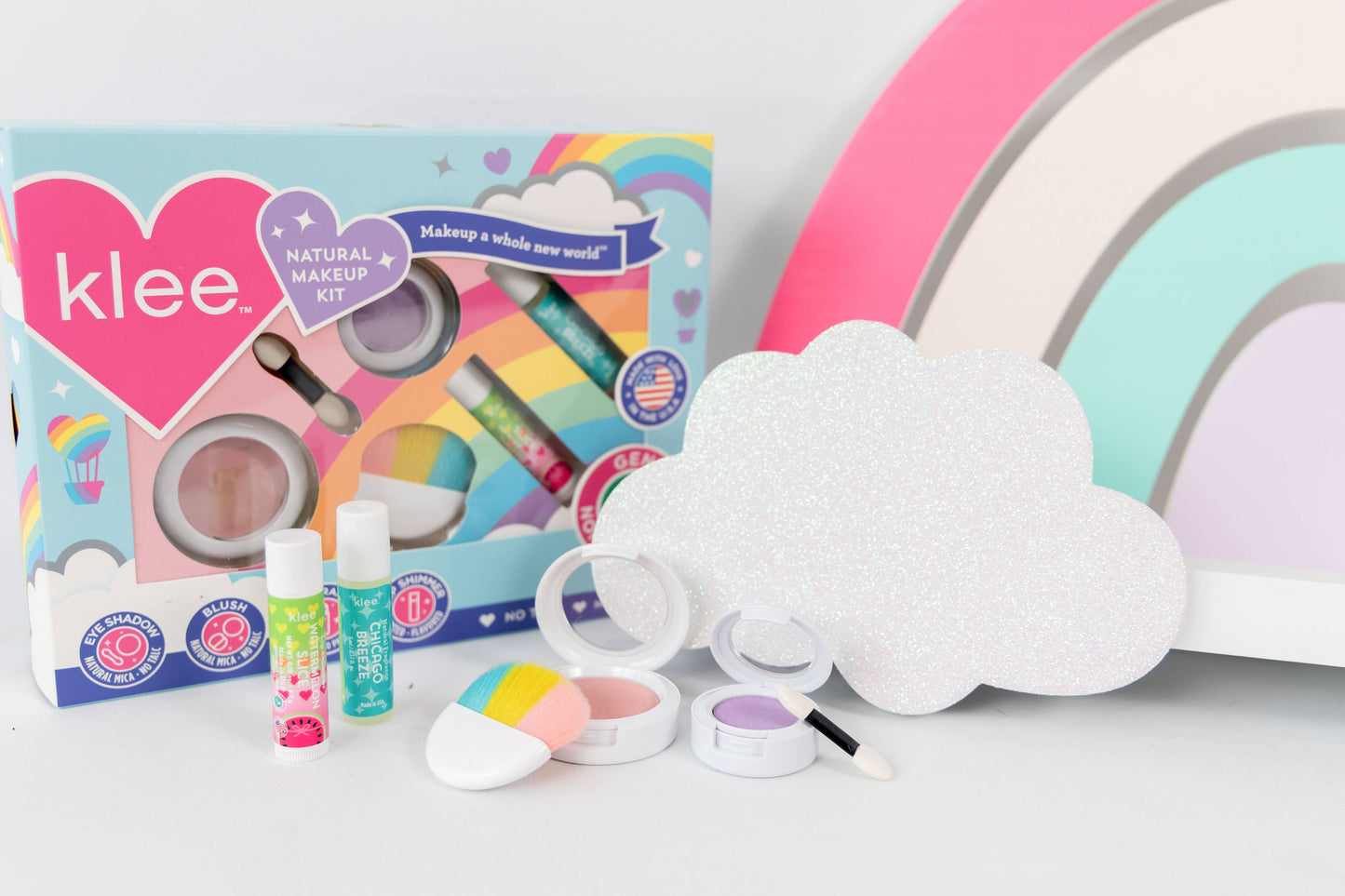 Klee Kids Starter Mineral Makeup Kit with Roll-On Fragrance