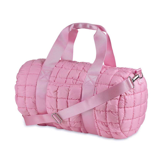 Pink Scrunchie Puffer Duffle Bag