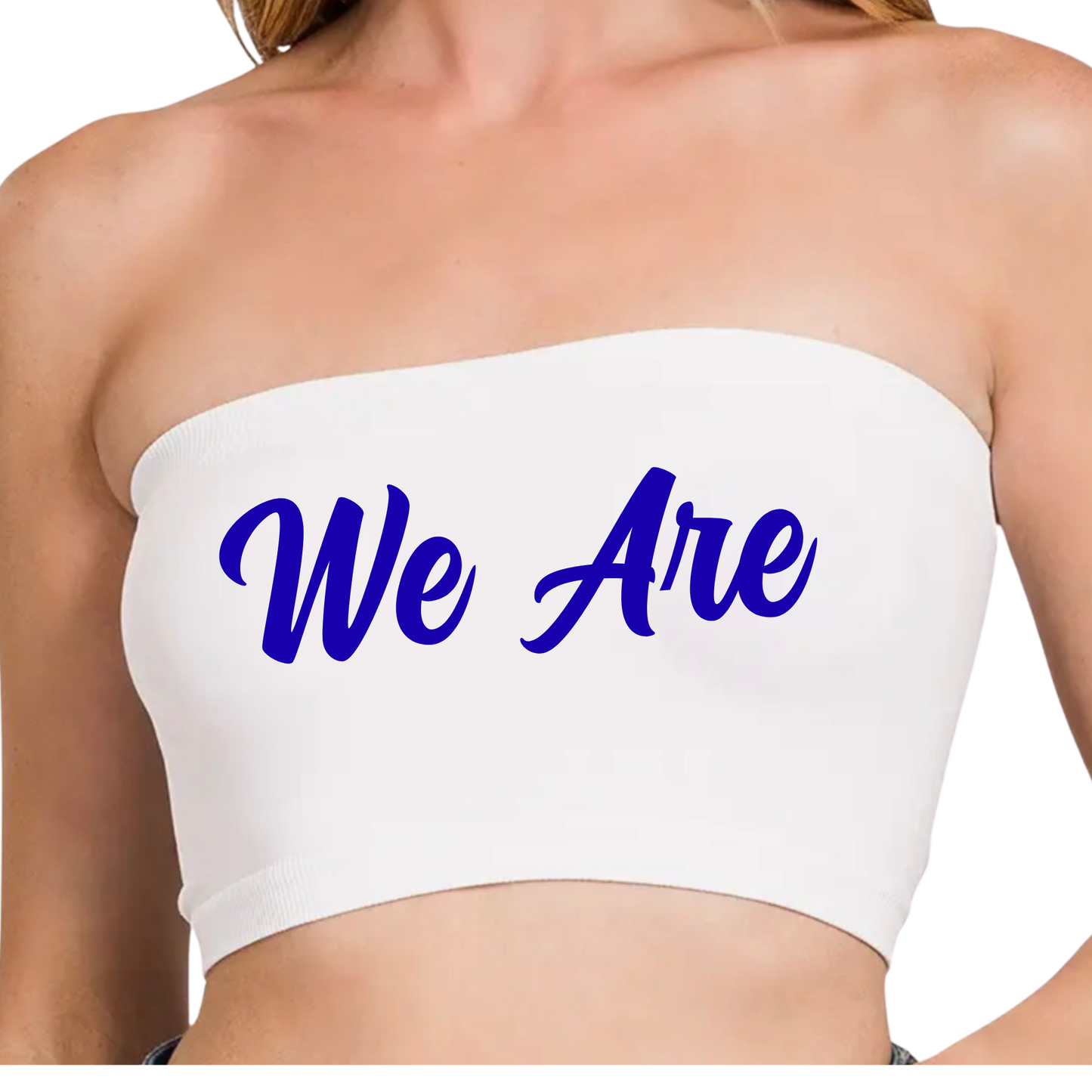 College Saying Seamless Bandeau