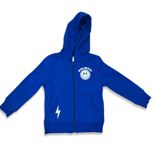 Custom Youth Smiley School Spirit Zip Up