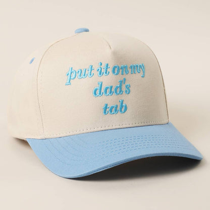 PUT IT ON MY DAD'S TAB Embroidered KIDS Trucker Hat