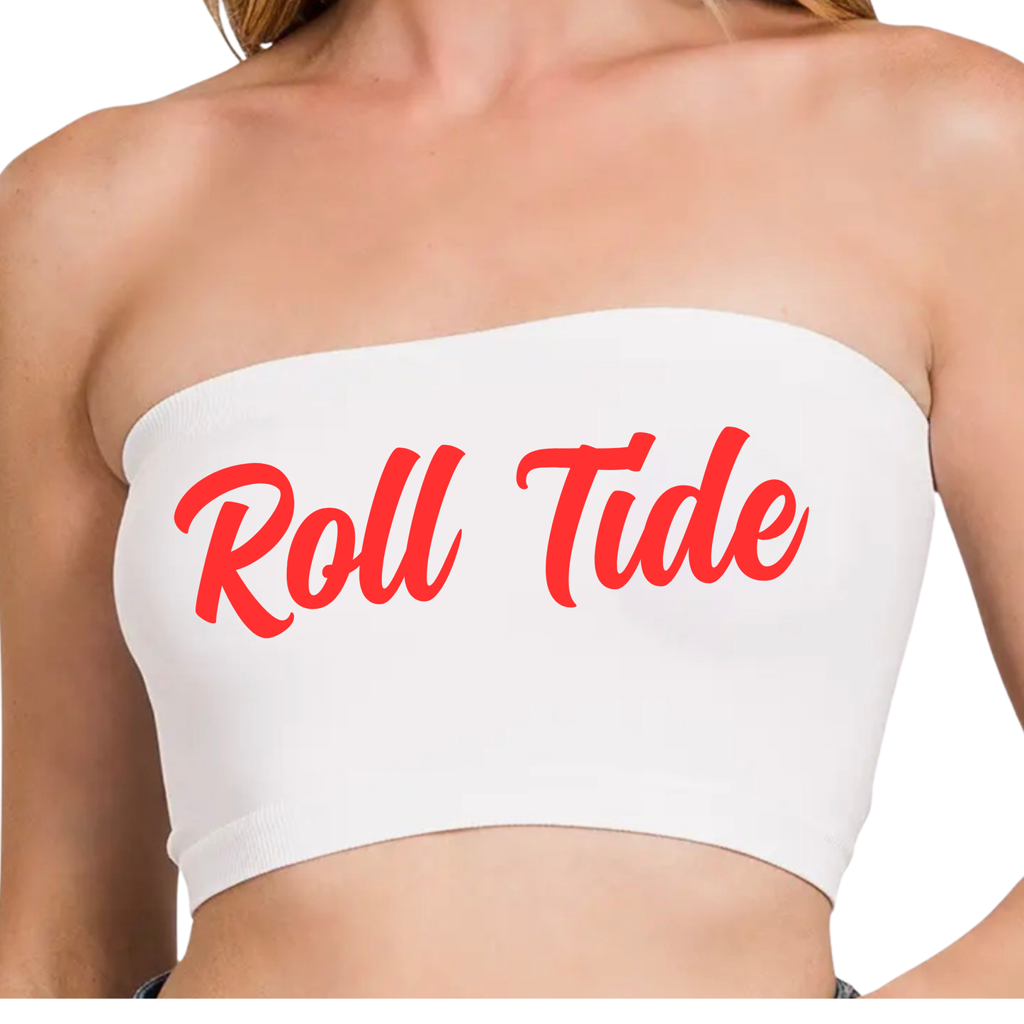 College Saying Seamless Bandeau