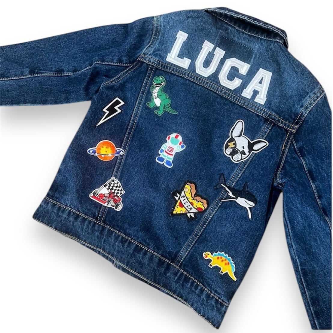 Patched Denim Jacket