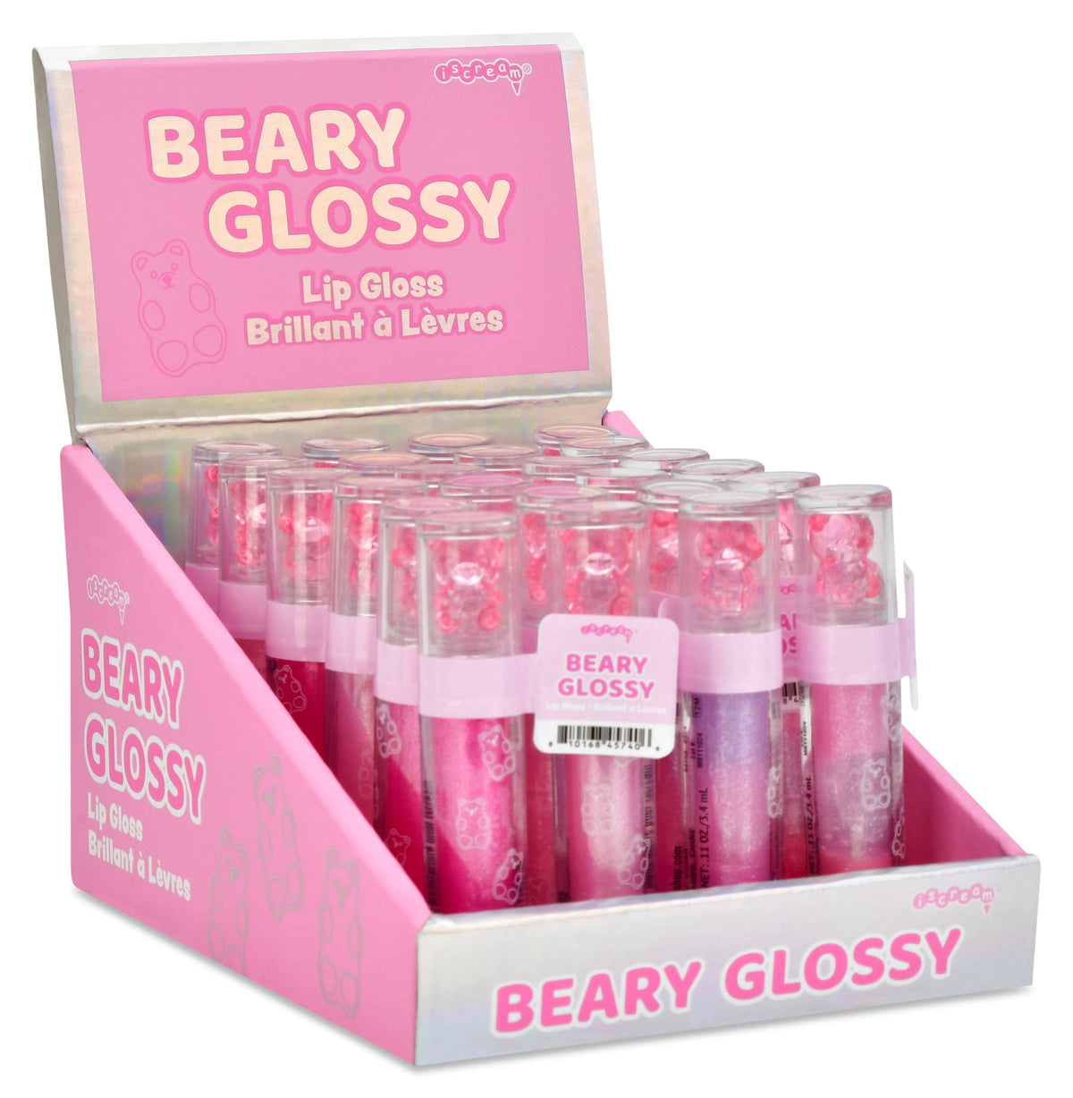 BEARY GLOSSY LIP GLOSS PDQ - 24 PIECES