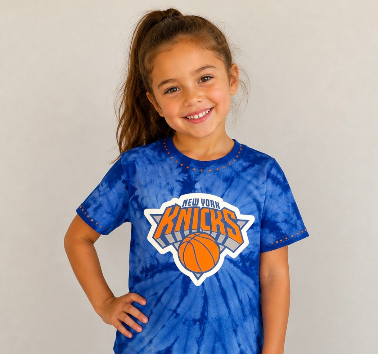 Knicks Blinged Out Tie Dye T