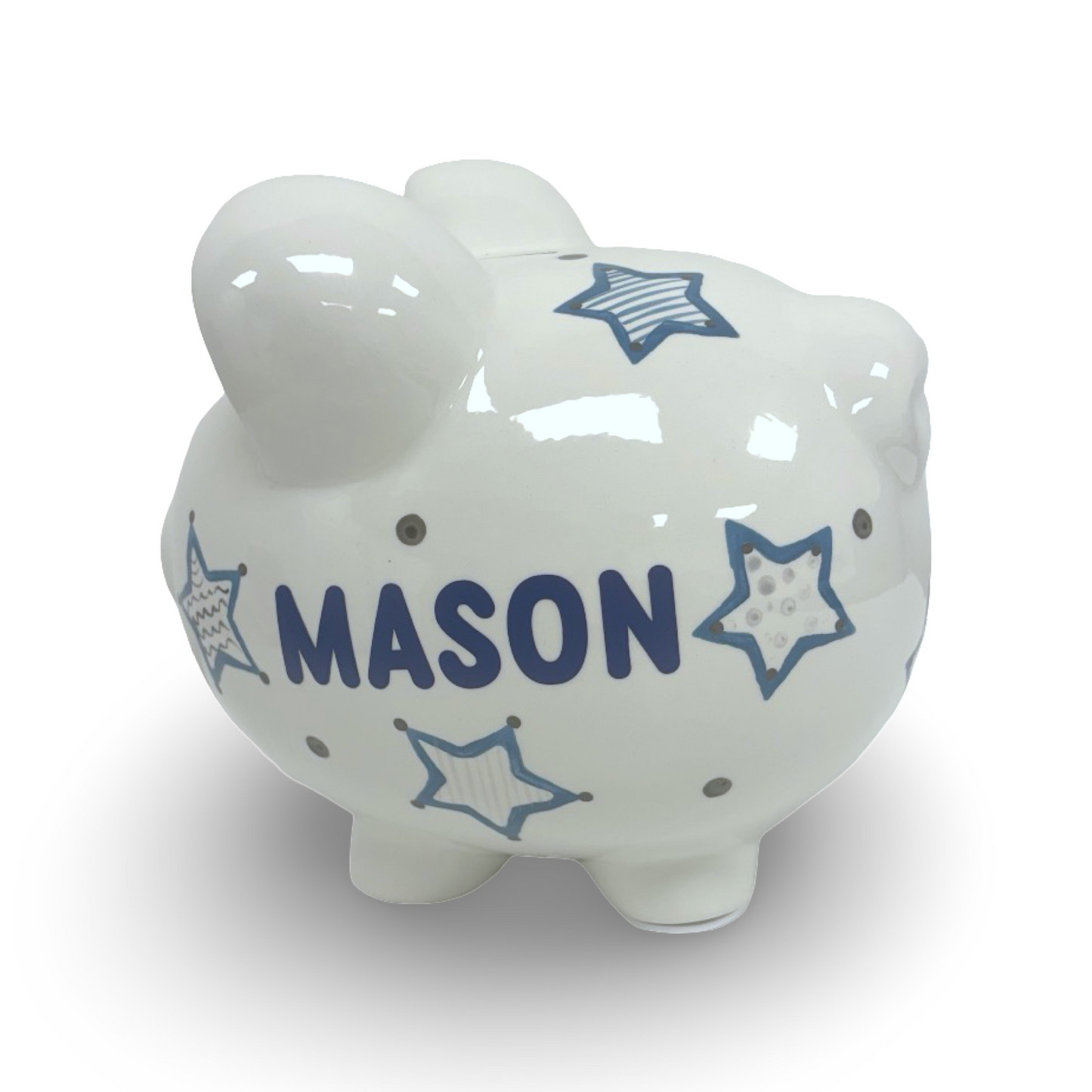 Blue Star Large Piggy Bank