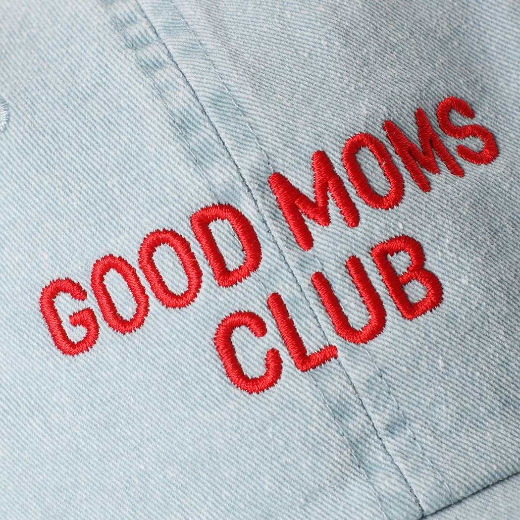 GOOD MOMS CLUB Embroidered Cotton Baseball Cap
