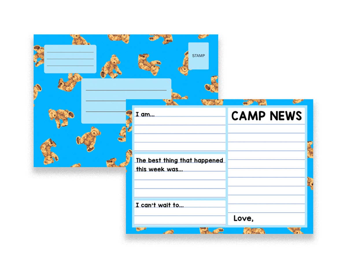 Camp Fill-In Postcard - Bears