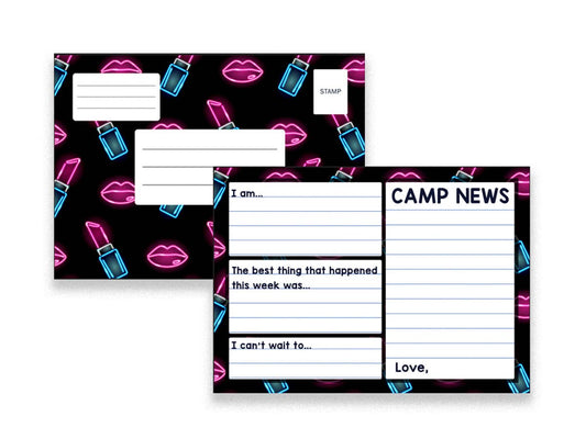 Camp Fill-In Postcard - Makeup