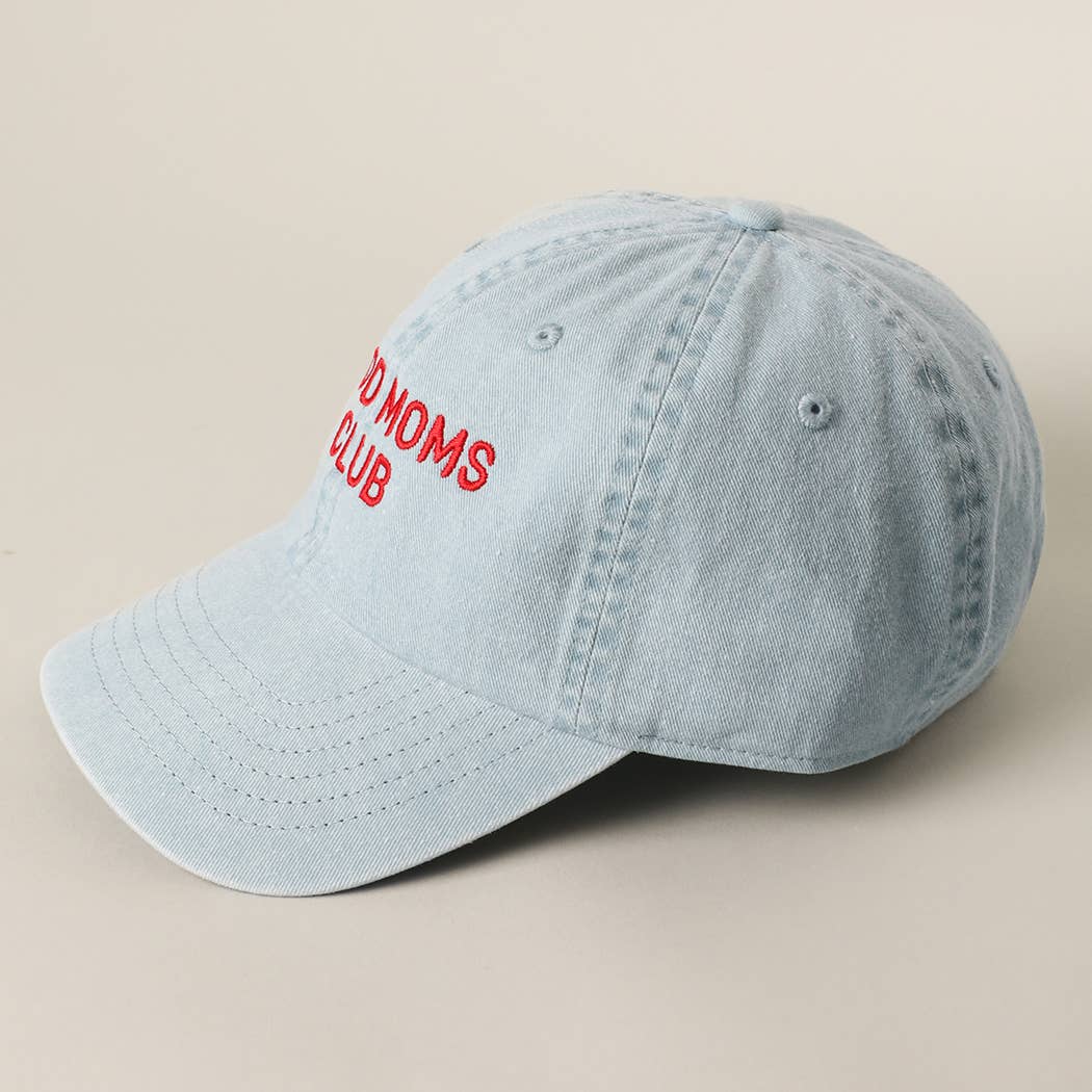 GOOD MOMS CLUB Embroidered Cotton Baseball Cap