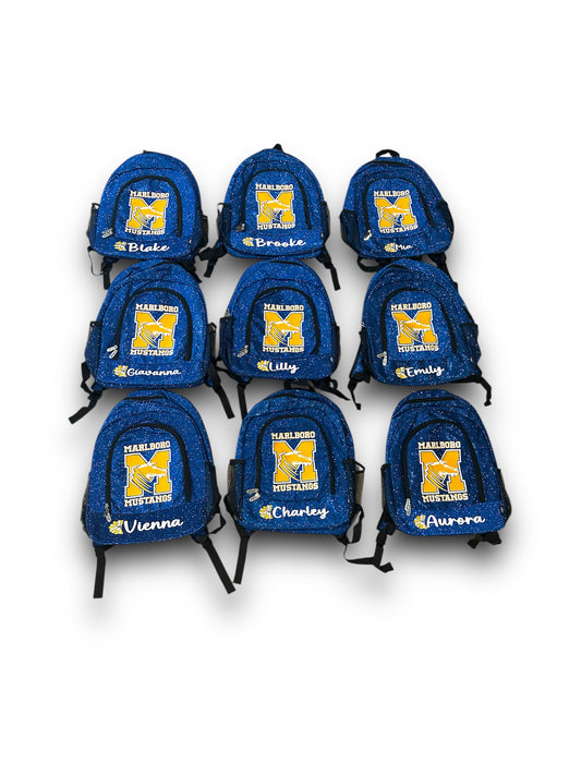 Custom Glitter Cheer Backpack