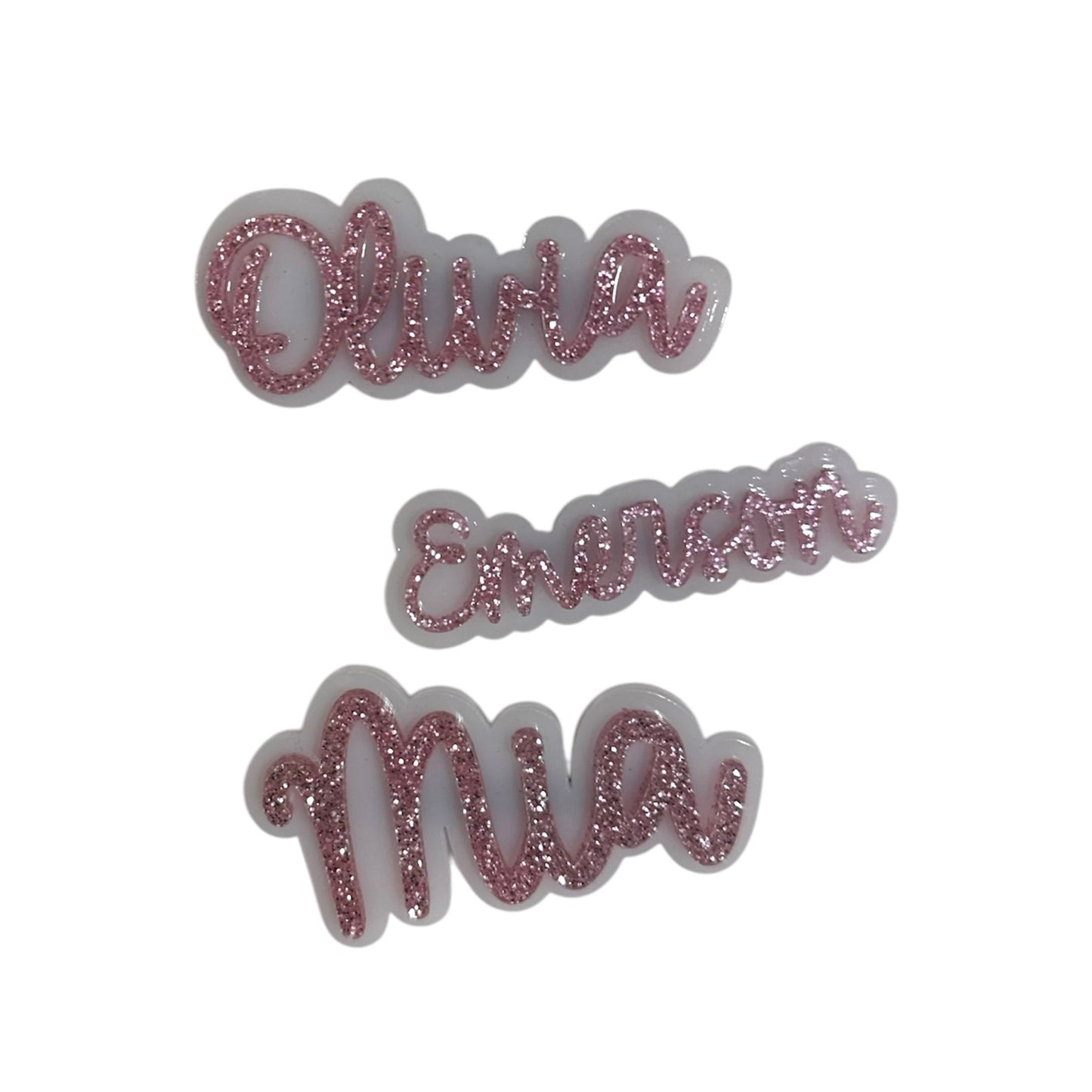 Personalized Acrylic Hair Clips