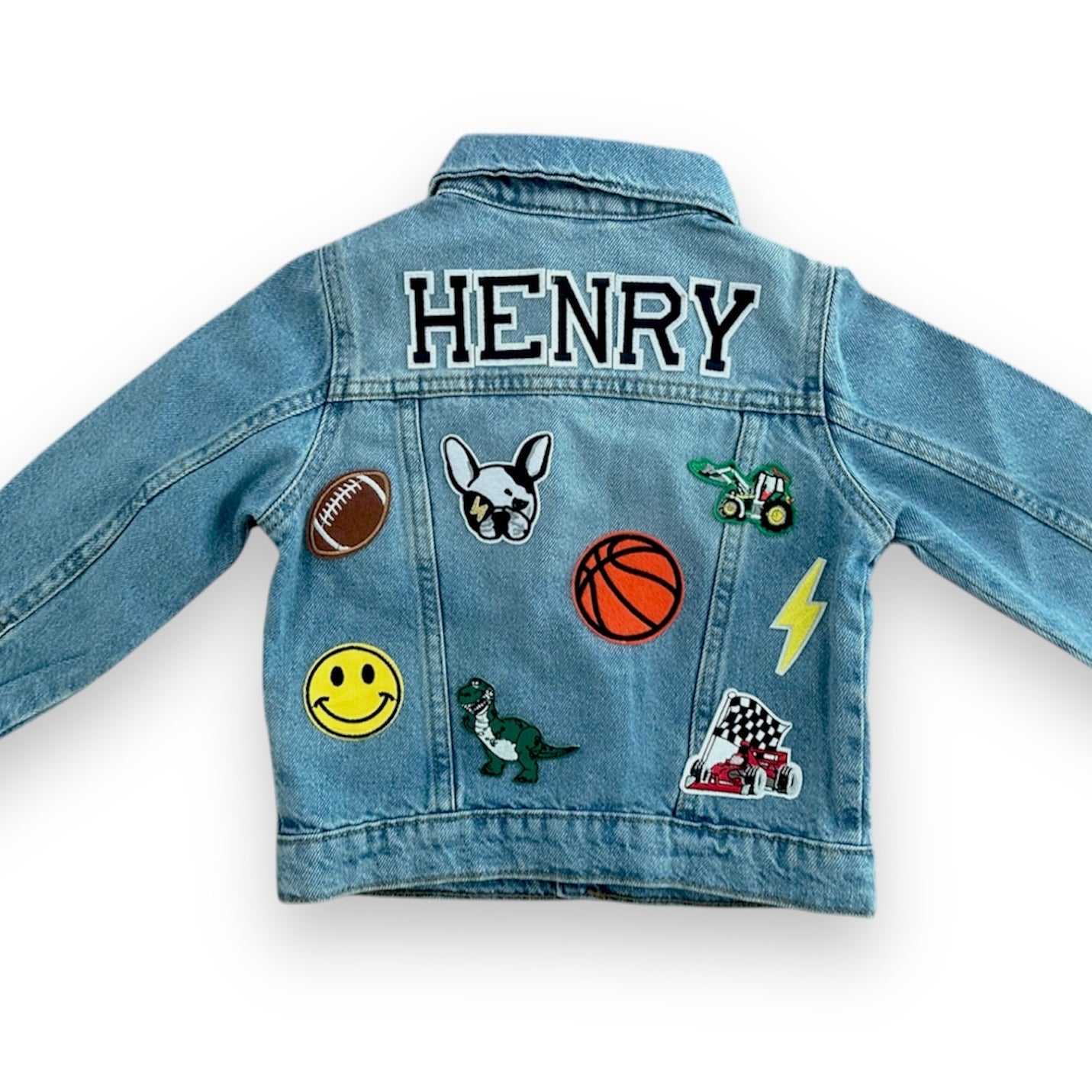 Patched Denim Jacket