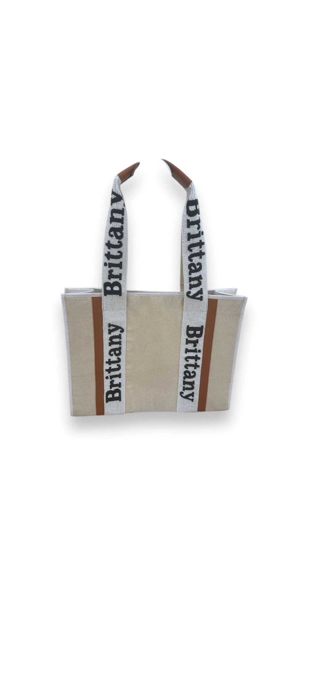 Beaded Straped Inspired Tote