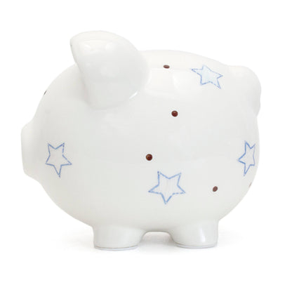 Blue Star Large Piggy Bank