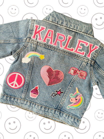Personalized Jean Jacket- Toddler Girl