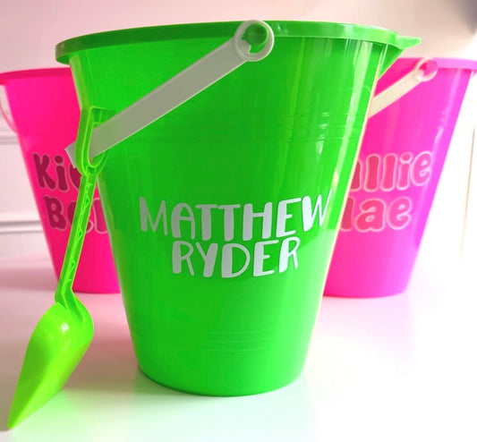 Personalized Beach Pail & Shovel