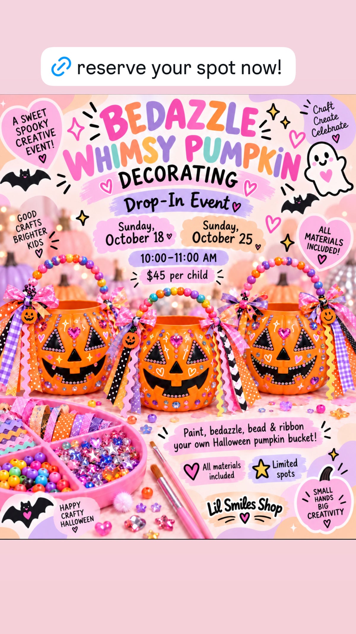 Whimsy Pumpkin Decorating | Halloween Drop-In Event