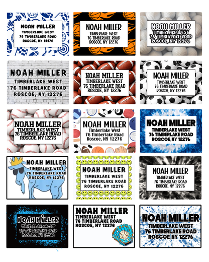 Custom Camp Address Labels