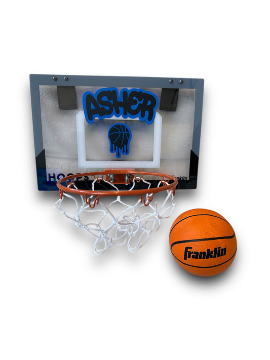 Personalized Over the Door Basketball Hoop