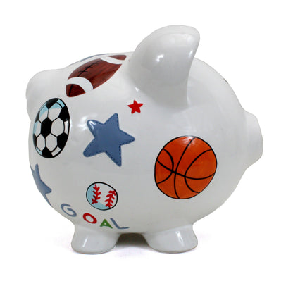 All Sports Large Piggy Bank, view 4