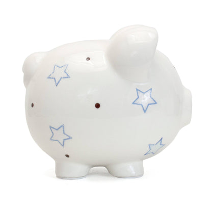 Blue Star Large Piggy Bank