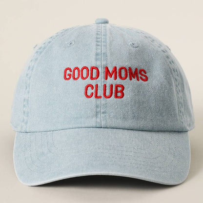 GOOD MOMS CLUB Embroidered Cotton Baseball Cap