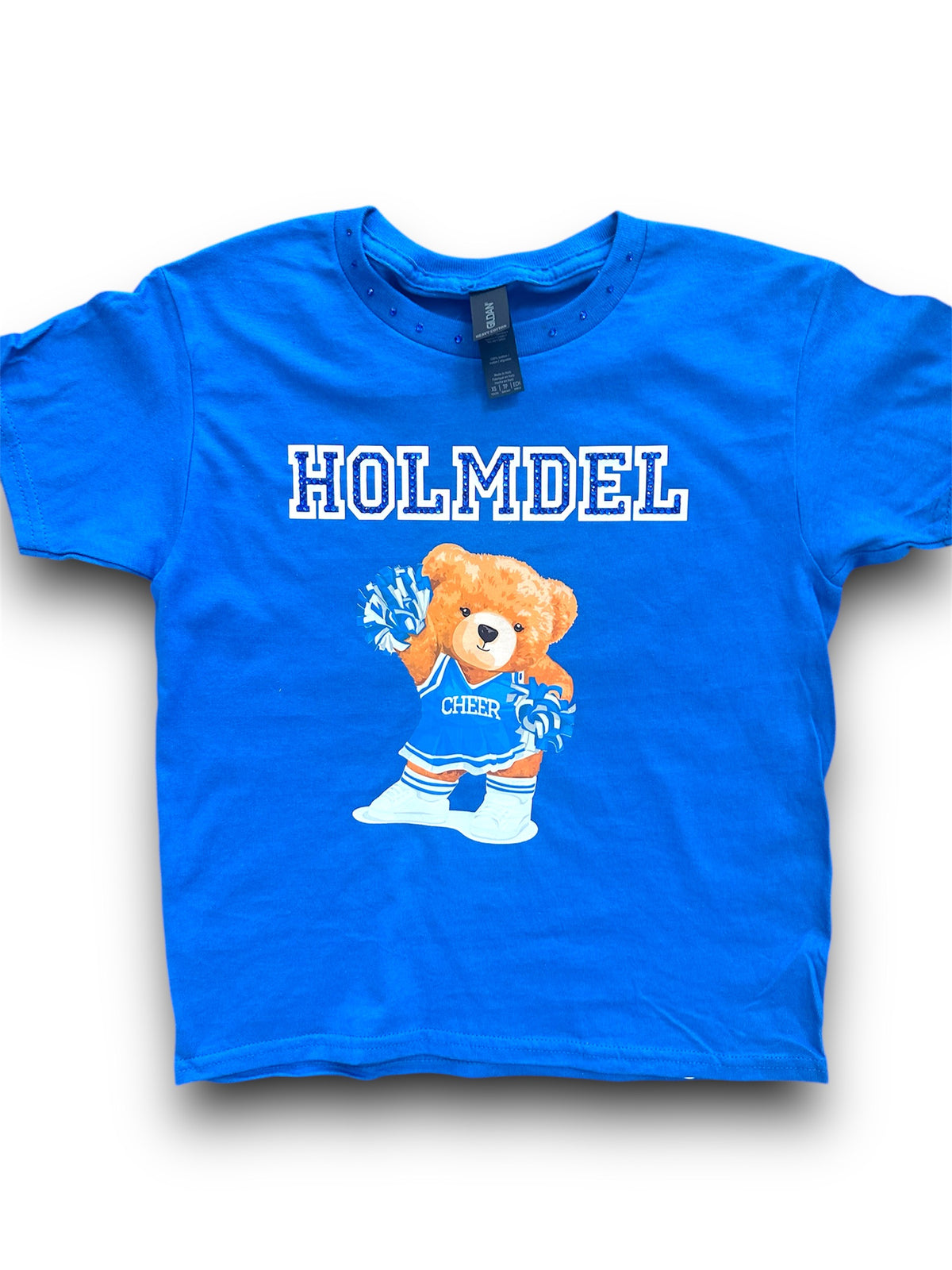 Bedazzled Bear Custom Cheer Shirt, view 3