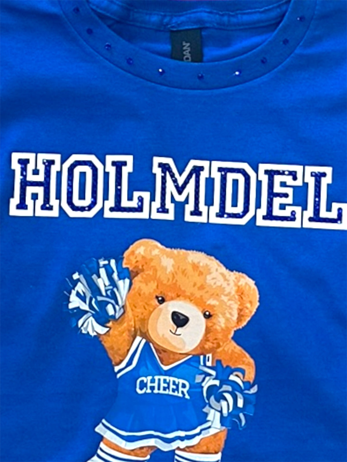 Bedazzled Bear Custom Cheer Shirt