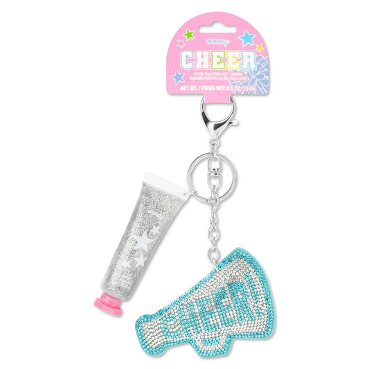 Cheer Face Glitter and Key Chain Set