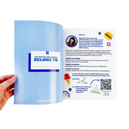 Design Your Own Sticker Book: Stickerbots, view 2