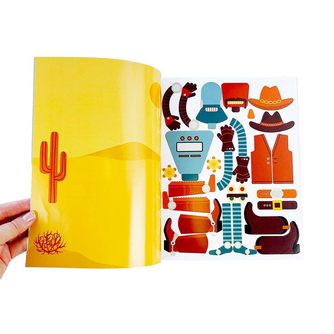 Design Your Own Sticker Book: Stickerbots, view 3