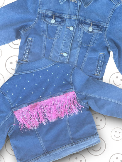 Disco Cowgirl Denim Jacket, view 3