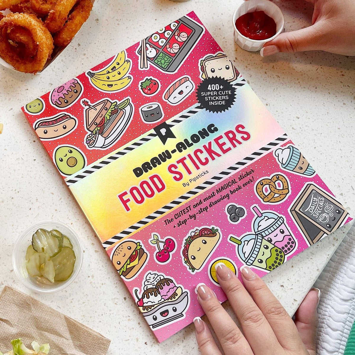 Draw-Along Food Sticker Book, view 12