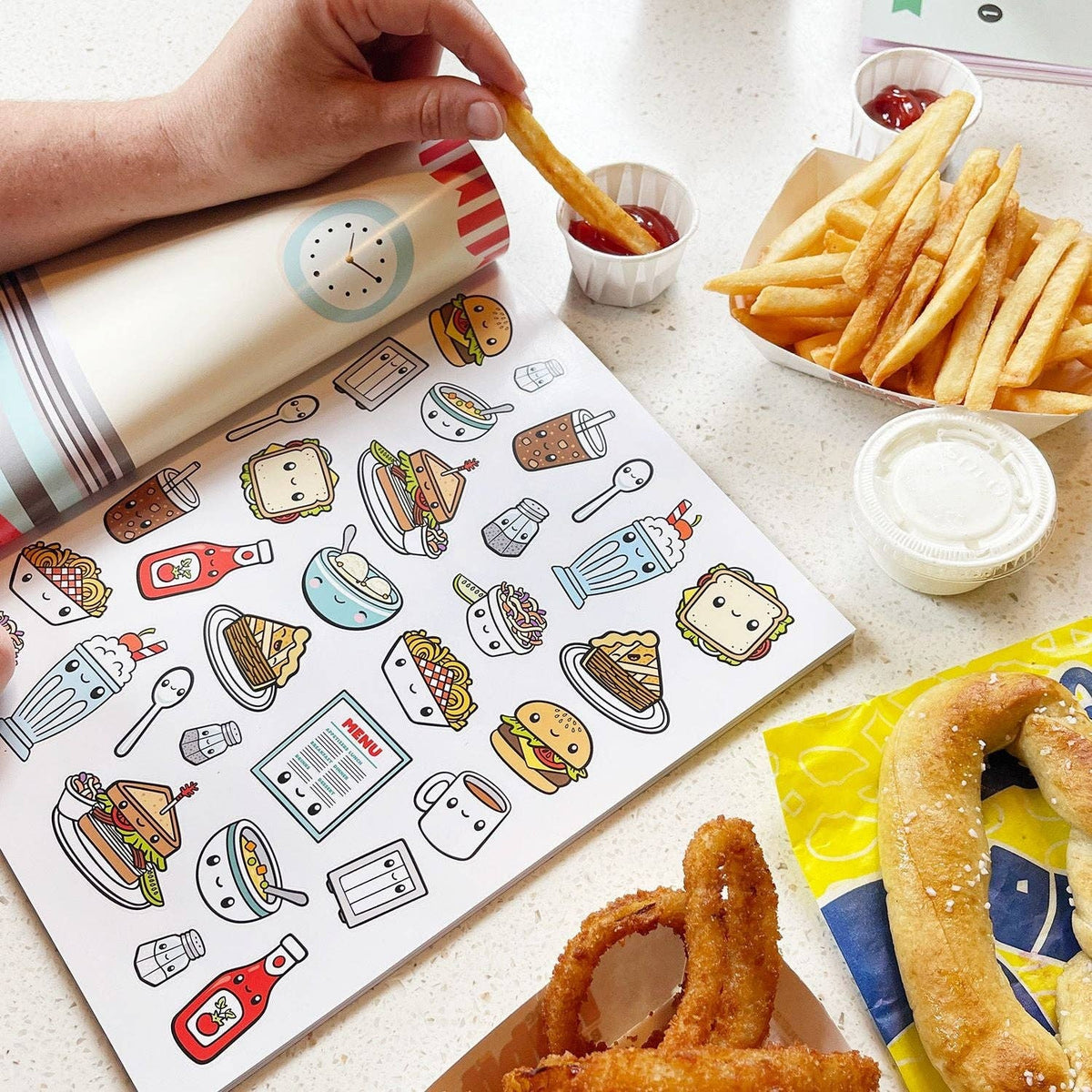 Draw-Along Food Sticker Book, view 15
