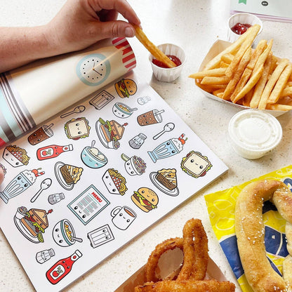 Draw-Along Food Sticker Book, view 15