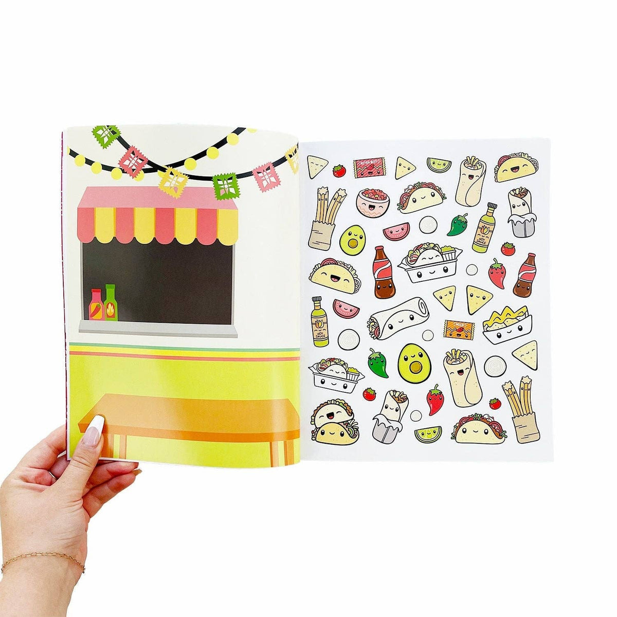 Draw-Along Food Sticker Book, view 7