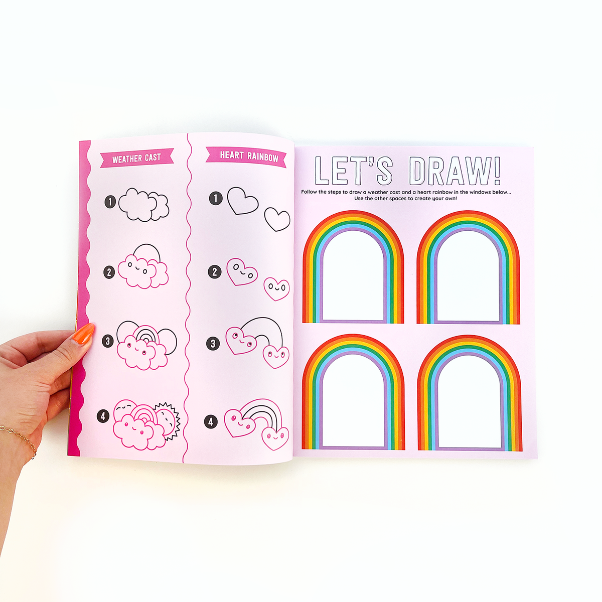 Draw-Along Rainbow Sticker Book, view 4