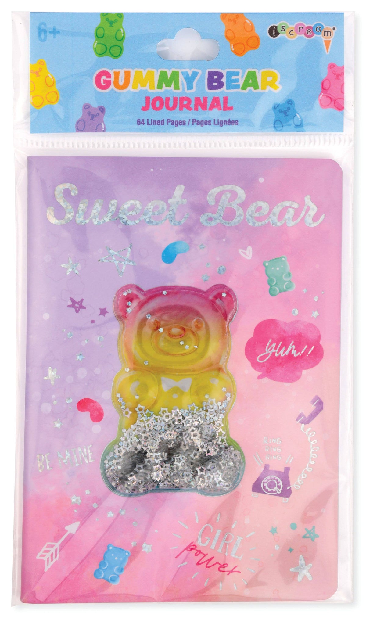 Gummy Bear Shaky Glitter Journal, view 2