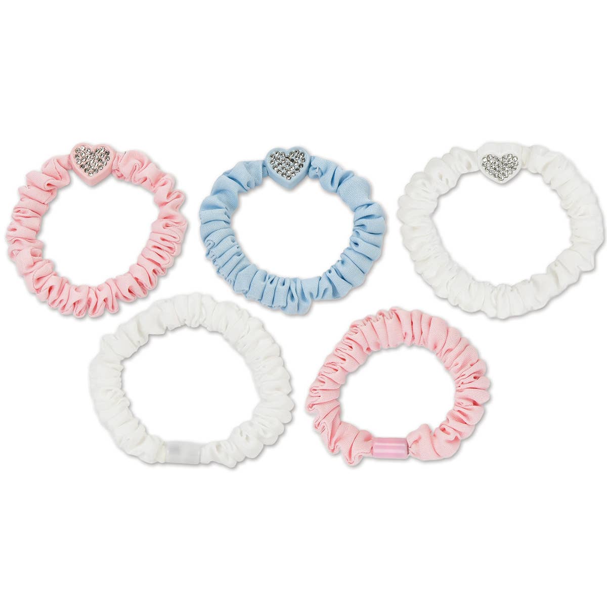 Heart Charm Scrunchie Set, view 2