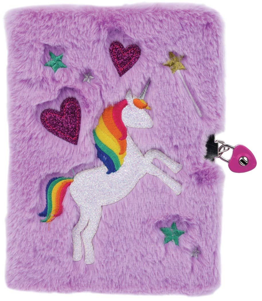 Magical Unicorn Lock and Key Journal