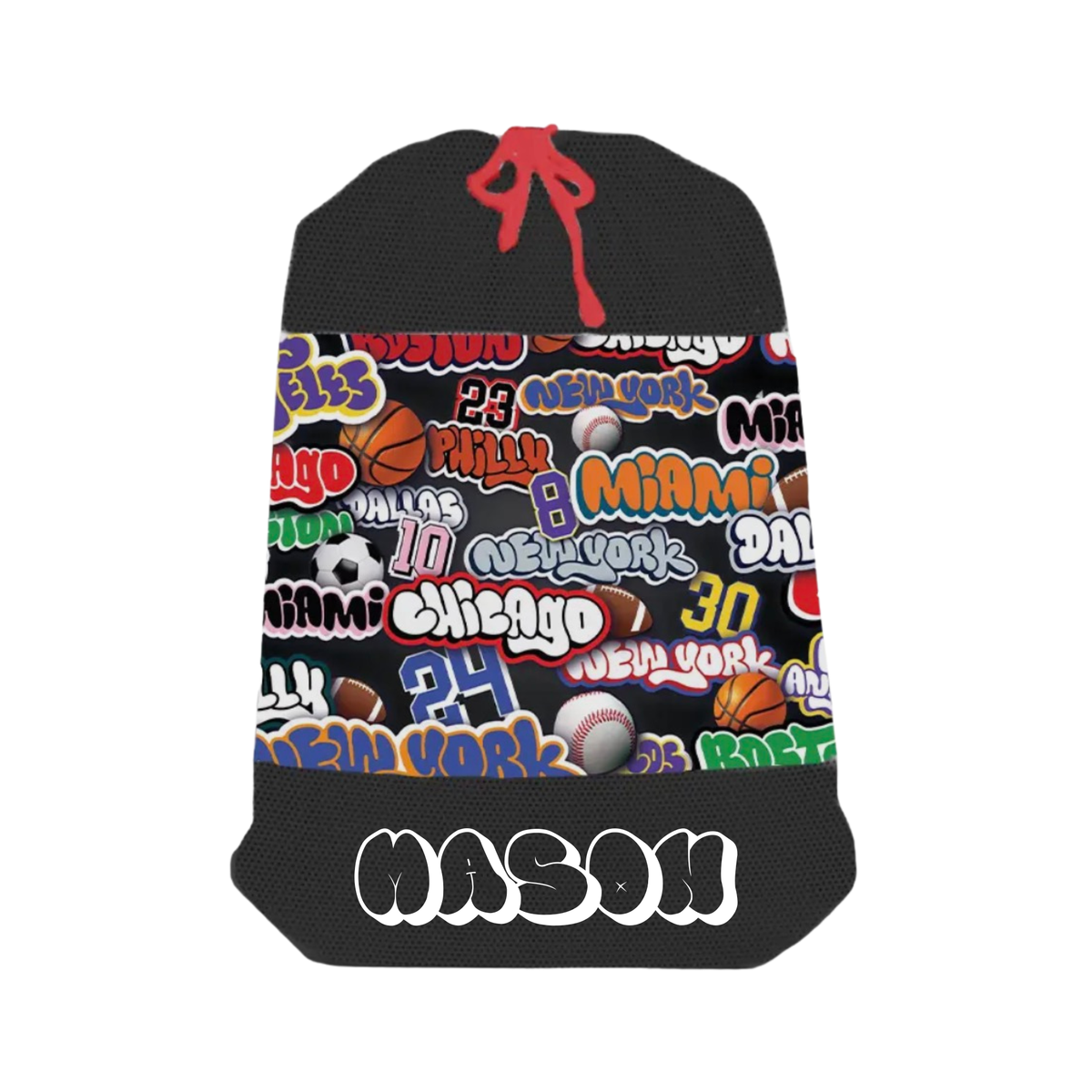 Personalized Camp Laundry Bag - Sports